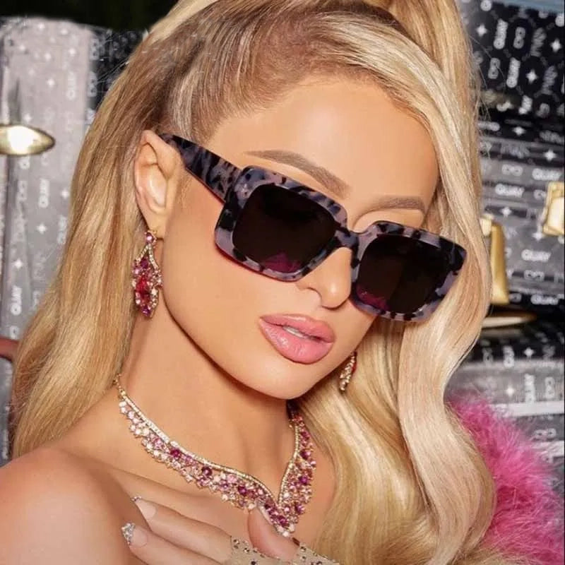 Stylish Small Square Women's Designer Fashion Sunglasses